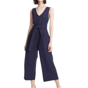 Club Monaco Women Woolblend  Gray Sleeveless Wideleg Jumpsuit Size 8